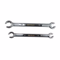 Spanner Set, brake pipes; SW-Stahl; 2 10x11, 12x13