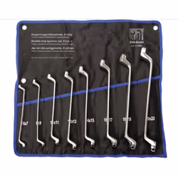 Double Ring Spanner Set; SW-Stahl; 345 6, 7, 8, 9, 10, 11, 12, 13, 14, 15, 16, 17, 18, 19, 20, 22, 6x7, 8x9, 10x11, 12x13, 14 ...