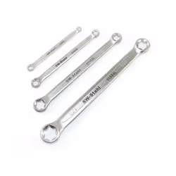 Double Ring Spanner Set; SW-Stahl; 80 E6, E8, E10, E12, E14, E18, E20, E24, E6xE8, E10xE12, E14xE18, E20xE24 4 Chrome Vanadiu ...