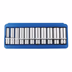 Socket set; SW-Stahl; 11 Hexagon Male Hex Chrome Vanadium Steel 3/8 Rectangle