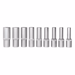 Socket; SW-Stahl; 1/2 E-Profile E10, E11, E12, E14, E16, E18, E20, E22, E24 Chrome Vanadium Steel Male Torx Extra Long
