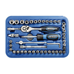 SW-Stahl 06447L Socket set 46 Phillips-head (PH), Hexagon, Torx, E-Profile Chrome Vanadium Steel 1/4 with ratchet function