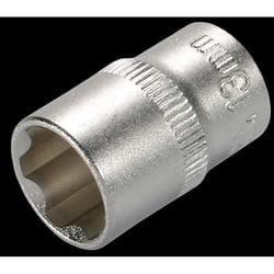 SW-Stahl 06455L-E7 Socket 1/4 SuperLock 7 Chrome Vanadium Steel Corrugated Profile