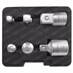 Increasing / Reducing Adapter Set, ratchet; SW-Stahl; 6 Chrome Vanadium Steel