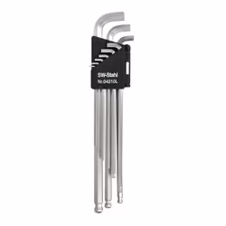 Angled Screwdriver Set; SW-Stahl; 1,5, 2, 2,5, 3, 4, 5, 6, 8, 10, 1.5, 2.5 Magnetic Chrome Vanadium Steel 9