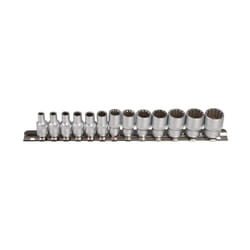 SW-Stahl 05440L Socket set 13 E-Profile Chrome Vanadium Steel 1/4 Rectangle