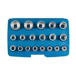 SW-Stahl 05650L Socket set 19 Spline Chrome Vanadium Steel 1/2 Rectangle