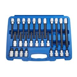 SW-Stahl 04424L Socket set 26 Female Star, Spline Chrome Vanadium Steel 1/2 Rectangle