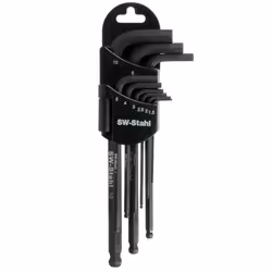 Angled Screwdriver Set; SW-Stahl; 1,5, 2, 2,5, 3, 4, 5, 6, 8, 10, 1.5, 2.5 Magnetic Magnetic Chrome Vanadium Steel 9