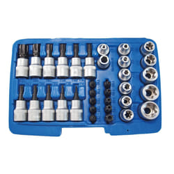 SW-Stahl 04187L Socket set 34 Chrome Vanadium Steel 3/8