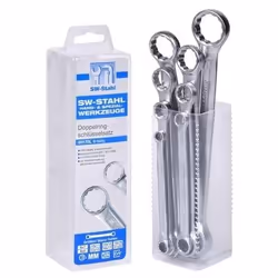 Double Ring Spanner Set; SW-Stahl; 220 6, 7, 8, 9, 10, 11, 12, 13, 14, 15, 16, 17, 18, 19, 21, 22, 6 x 7, 8 x 9 , 10 x 11, 12 ...