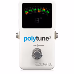 TC Electronic POLYTUNE 3, White, Guitar, 1000000 Ω, 100 Ω
