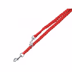 Nobby 73128-01, Dog, Double lead, Red, Cord, Monochromatic, Nylon