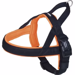 Nobby 80552-04, Dog, Seat belt safety harness, M-L, Black, Orange, Metal, Nylon, Monochromatic