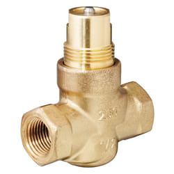 Siemens 599-02006 Powermite 599 MT Series Two-Way Globe Body Noramally Closed 1/2 Valve Size  1.6 Flow Rate CVKvs  Brass  End Connection NPT