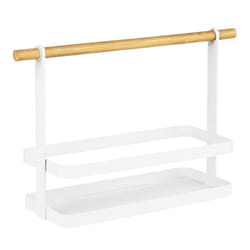 HI Kitchen Rack 30x10x20 cm White Dining Room Storage Organiser Rack Shelf