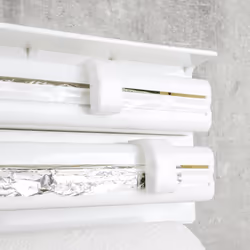 HI Wall Mounted Roll Holder White Clean Design Kitchen Paper Towel Holders