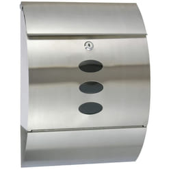 HI Letter Box Stainless Steel 30x12x40cm Outdoor Lockable Postbox Mailbox