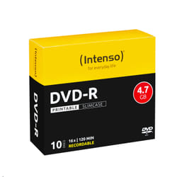 Intenso DVD-R 4.7GB, Printable, 16x 10 pc(s)