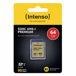 Intenso 3421490 memory card 64 GB SDXC UHS-I Class 10