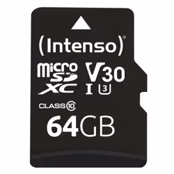 Intenso 3433490, 64 GB, MicroSDXC, Class 10, UHS-I, 100 MB/s, 45 MB/s