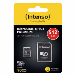 Intenso microSD Karte UHS-I Premium 512 GB Class 10