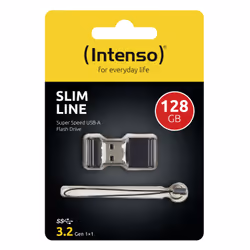 Intenso Slim Line USB flash drive 128 GB USB Type-A 3.2 Gen 1 (3.1 Gen 1) Black