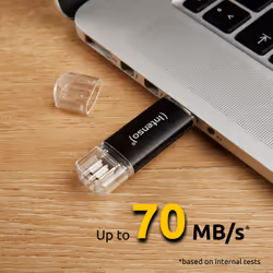 Intenso 3539490 USB flash drive 64 GB USB Type-A / USB Type-C 3.2 Gen 1 (3.1 Gen 1) Anthracite - Additional view 5