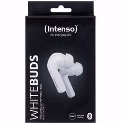 Intenso White Buds T302A, True Wireless Stereo (TWS), Calls/Music/Sport/Everyday, Headphones, White
