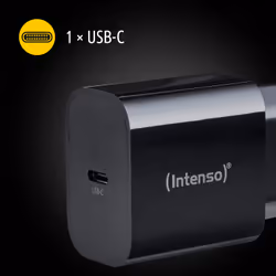 Intenso Power Adapter W20C, 20W, USB-C port, black - Additional view 4