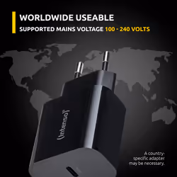 Intenso Power Adapter W20C, 20W, USB-C port, black - Additional view 5