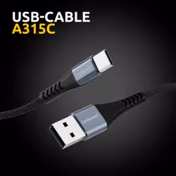 Intenso A315C USB-C charging/data cable, 1.5m, fast charging up to 60 watts, black
