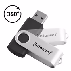 Intenso USB flash drive Office Line, 32 GB, USB-A, 3.2 Gen 1x1, black-silver