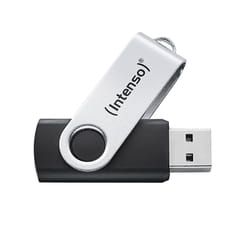 Intenso USB flash drive Office Line, 128 GB, USB-A, 3.2 Gen 1x1, black-silver