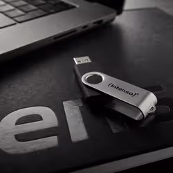 Intenso USB flash drive Office Line, 128 GB, USB-A, 3.2 Gen 1x1, black-silver - Additional view 6