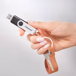 Intenso USB flash drive Office Line, 128 GB, USB-A, 3.2 Gen 1x1, black-silver - Additional view 7