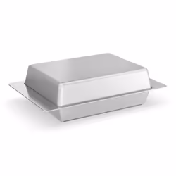 Zack Acio Brushed Stainless Steel Butter Dish