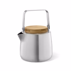 ZACK BEVO, Single teapot, 1300 ml, Stainless steel, Bamboo, Stainless steel, 140 mm, 15 cm