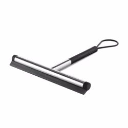 Zack Jaz Polished Stainless Steel Short Handle Squeegee