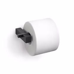 Zack Carvo Powder Coated Black Stainless Steel Toilet Roll Holder