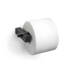 Zack Carvo Powder Coated Black Stainless Steel Toilet Roll Holder