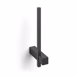 Zack Carvo Powder-Coated Black Stainless Steel Spare Toilet Roll Holder