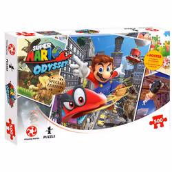 Winning Moves WM01393-ML1-6 Super Mario Odyssey Jigsaw Puzzle-500pcs