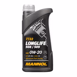 Engine oil; MANNOL; Longlife 508/509; 0W-20 1; for AUDI, VOLKSWAGEN, SKODA, SEAT, VW