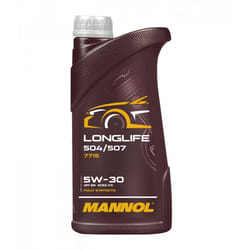 Mannol Longlife 504/507 5W-30 1l Engine oil MN7715-1 BMW: 5 Touring, 5 Saloon, 3 Saloon, VOLKSWAGEN: Passat B7 Variant, Golf 7, Multivan 5 (7HM