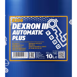 MANNOL Dexron III Automatic, Plus MN8206-10 Automatic Transmission Fluid ATF III 10 red VOLVO: N 10