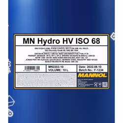 MANNOL MN2203-10 Central Hydraulic Oil