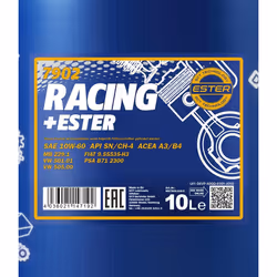 Mannol Racing+Ester 10W-60 10l Engine oil MN7902-10 VOLKSWAGEN: Multivan 5 (7HM, Golf 5, Transporter 5, MERCEDES-BENZ: Sprinter 3-T Van