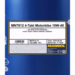 Mannol 4-Takt Motorbike 10W-40 10l Engine oil MN7812-10 NISSAN: Qashqai / Qashqai+2 I, Qashqai 2, X-Trail, SUZUKI: SWIFT 3, Vitara IV Off-Road