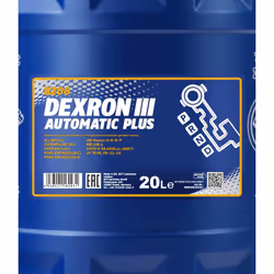 MANNOL Dexron III Automatic, Plus MN8206-20 Automatic Transmission Fluid ATF III 20 red VOLVO: N 10
